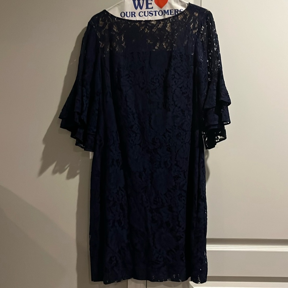 Navy blue lace dress